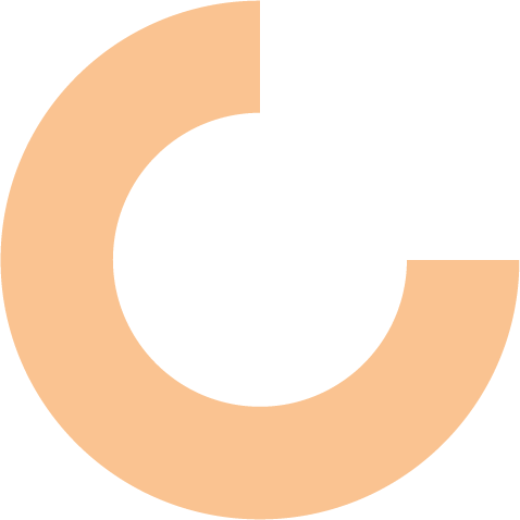 orange half circle